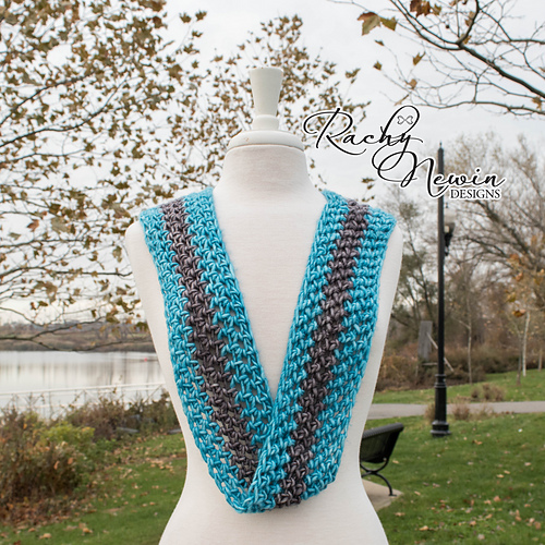 Ravelry Herringbone HDC Scarf pattern by Rachy Newin