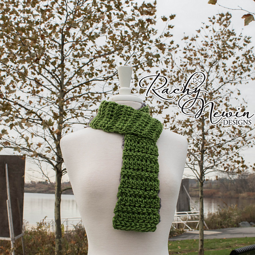 Ravelry Herringbone HDC Scarf pattern by Rachy Newin