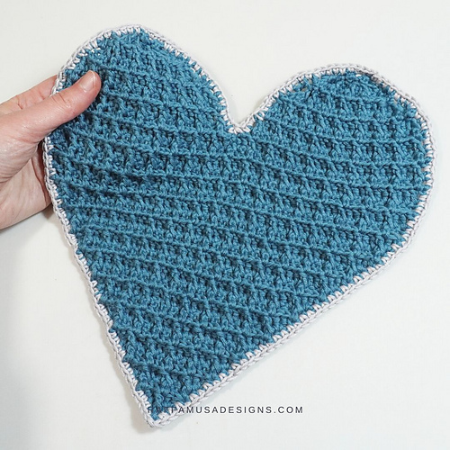 Waffle Heart Dishcloth photo 6