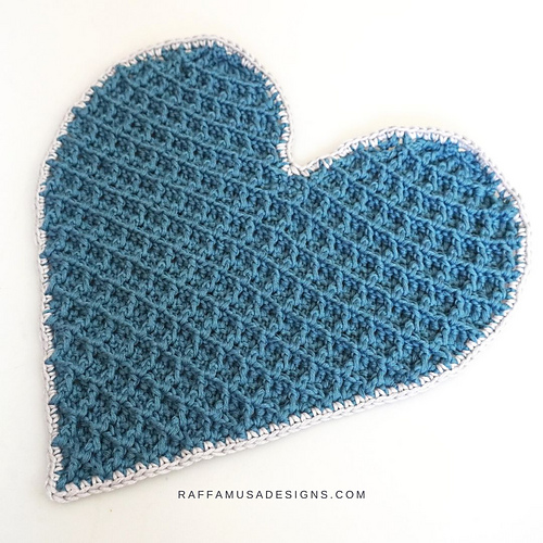 Waffle Heart Dishcloth photo 7