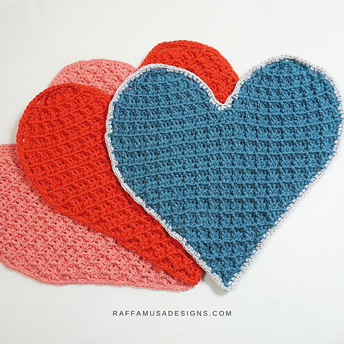 Waffle Heart Dishcloth photo 9