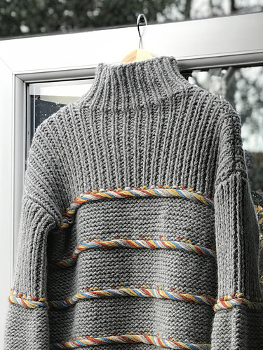 Ravelry: Colourful Braids Sweater pattern by Raimonda Bagdoniene