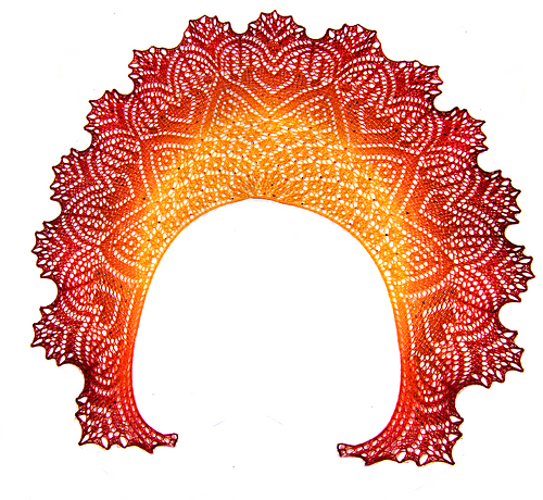 Jeg ser ild-lace-sjal - Anna Victoria