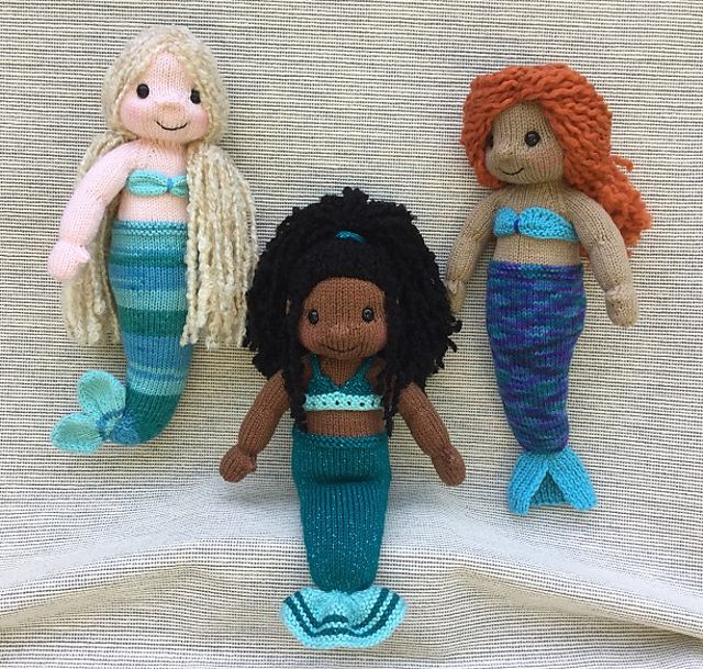 knitted mermaid doll pattern