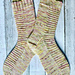 Peppermint Snow Socks pattern 