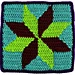 Square 15: Eight-Pointed Star pattern 