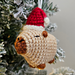 Capybara in Christmas Hat pattern 