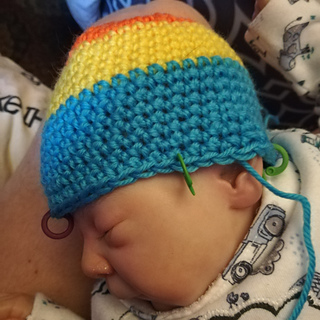 16/06/20 - Preemie Hat (side view)