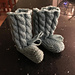 three pairs of baby booties pattern 