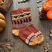 Spooky season socks pattern 