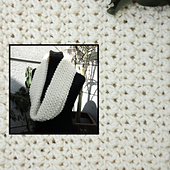 Chunky Popcorn Waffle Cowl Crochet Pattern