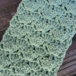 Lacy Fan Infinity Scarf