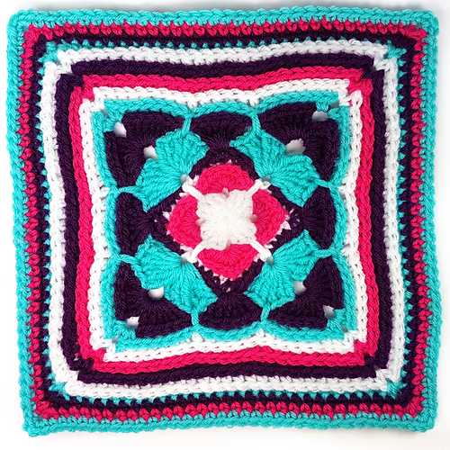 All Aflutter 12" Afghan Square photo 2