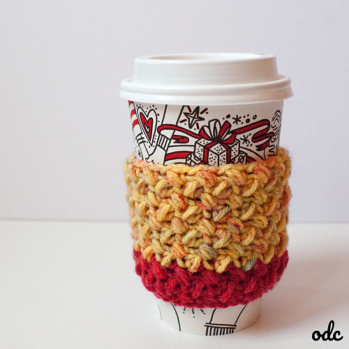 Ravelry: Baby Bean Coffee Cup Sleeve pattern by Rhondda Mol (Oombawka ...