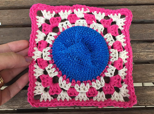 Circle Granny Square Scrubby photo 5
