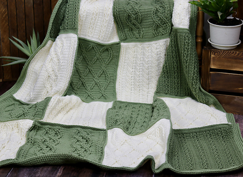Crazy for Cables Blanket photo 7