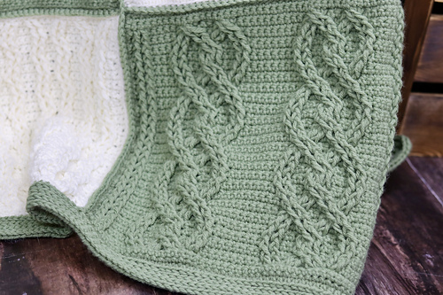 Crazy for Cables Blanket photo 5