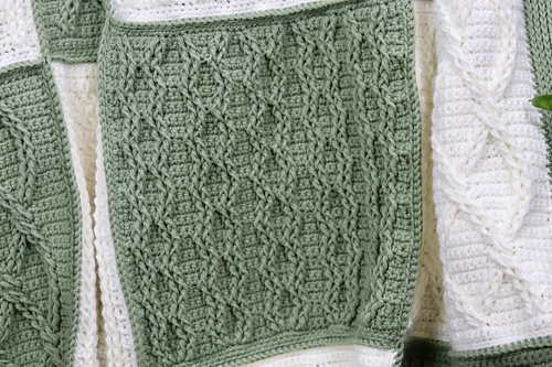 Crazy for Cables Blanket photo 2
