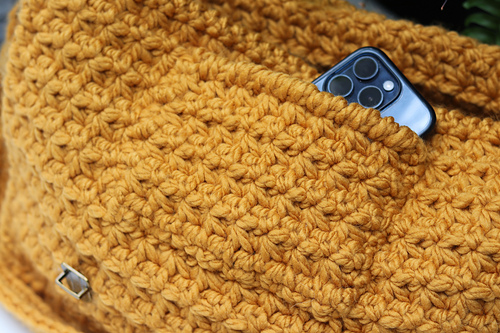 Crossbody Messenger Bag - Rich Textures Crochet