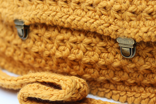 Crossbody Messenger Bag - Rich Textures Crochet