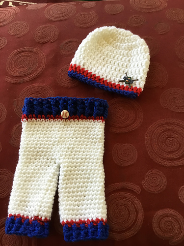 Baby Baseball Pants and Hat Set photo 3