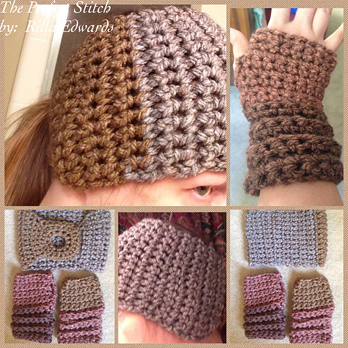 Ginger Spice Ponytail Ear Warmer & Gloves photo 1