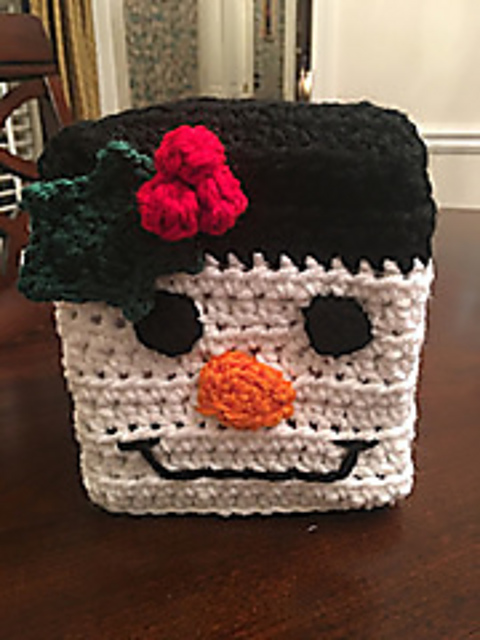 Snowman Tissue Box Cover