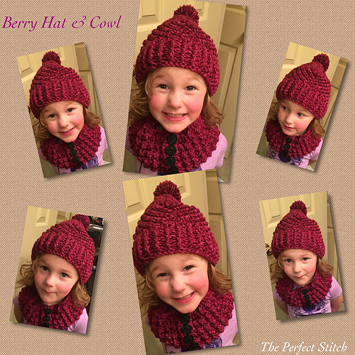 Berry Hat & Cowl Set photo 1