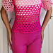 Lovely Pink Summer Mesh Top pattern 