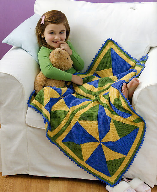 Ravelry Pinwheel Blanket pattern by Ginger Luters