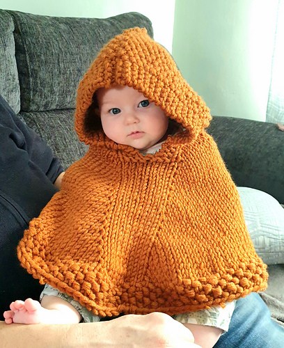 b16-1 Little Peach Poncho photo 5