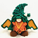 Gnorman Firefluff Dragon Gnome pattern 