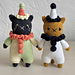 Cleo & Pierrot the Clown Cats pattern 