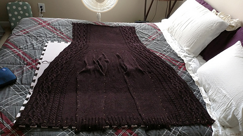 When you run out of foam blocks because you've never knit anything this big before.