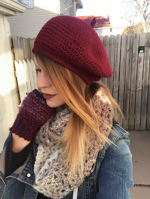 Vintage Crochet Pattern Classic Beret 