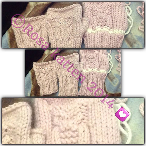 Pulsvärmare med ugglor - Rosa katten