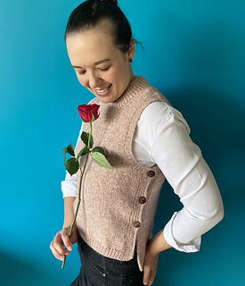 Ravelry: I Persevere Sleeveless Vest pattern by Rose de Laine