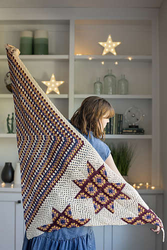 Barn Quilt Sjal - Rose City Yarn Crawl