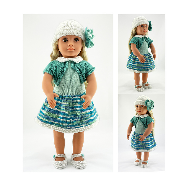 Ravelry annie outfit for 18 inch dolls pattern by rowena dawson