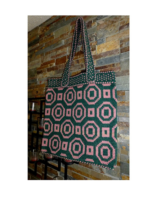 Ravelry RuskaM's Geometric Tapestry Crochet Tote