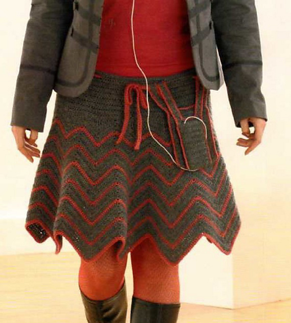 Ravelry Crochet Zig Zag Skirt pattern by Ruth Maddock