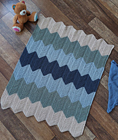 Babyteppe Lille skatt
med ZigZag mønster
