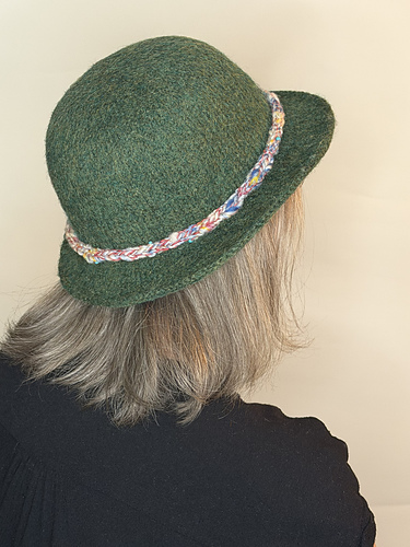 Cloche or Bowler Felted Hat