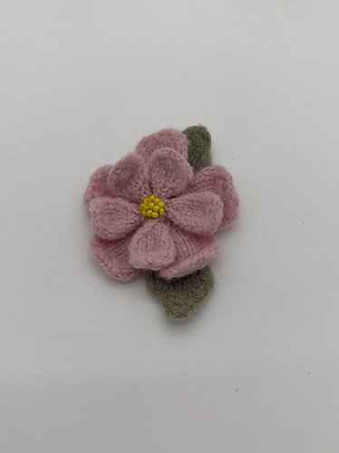Felted Flower Embellishment - Pink Flower