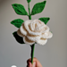 Crochet Easy Rose flower photo 3