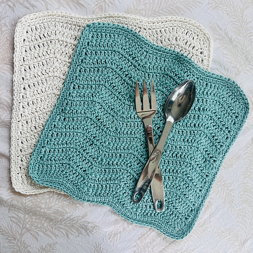 Simple Wave Washcloth