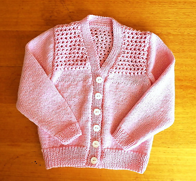 Ravelry 6 Lace Yoke Cardigan pattern by Patons Australia