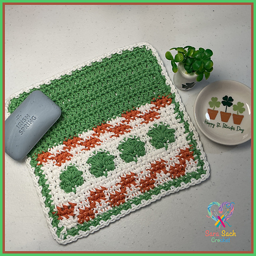 Lucky Clover Washcloth