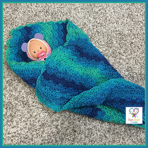 Spring Shells Baby Blanket