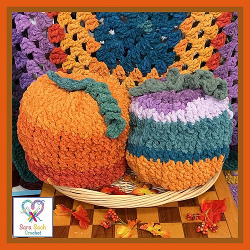 Fuzzy Ombre Chunky Pumpkins